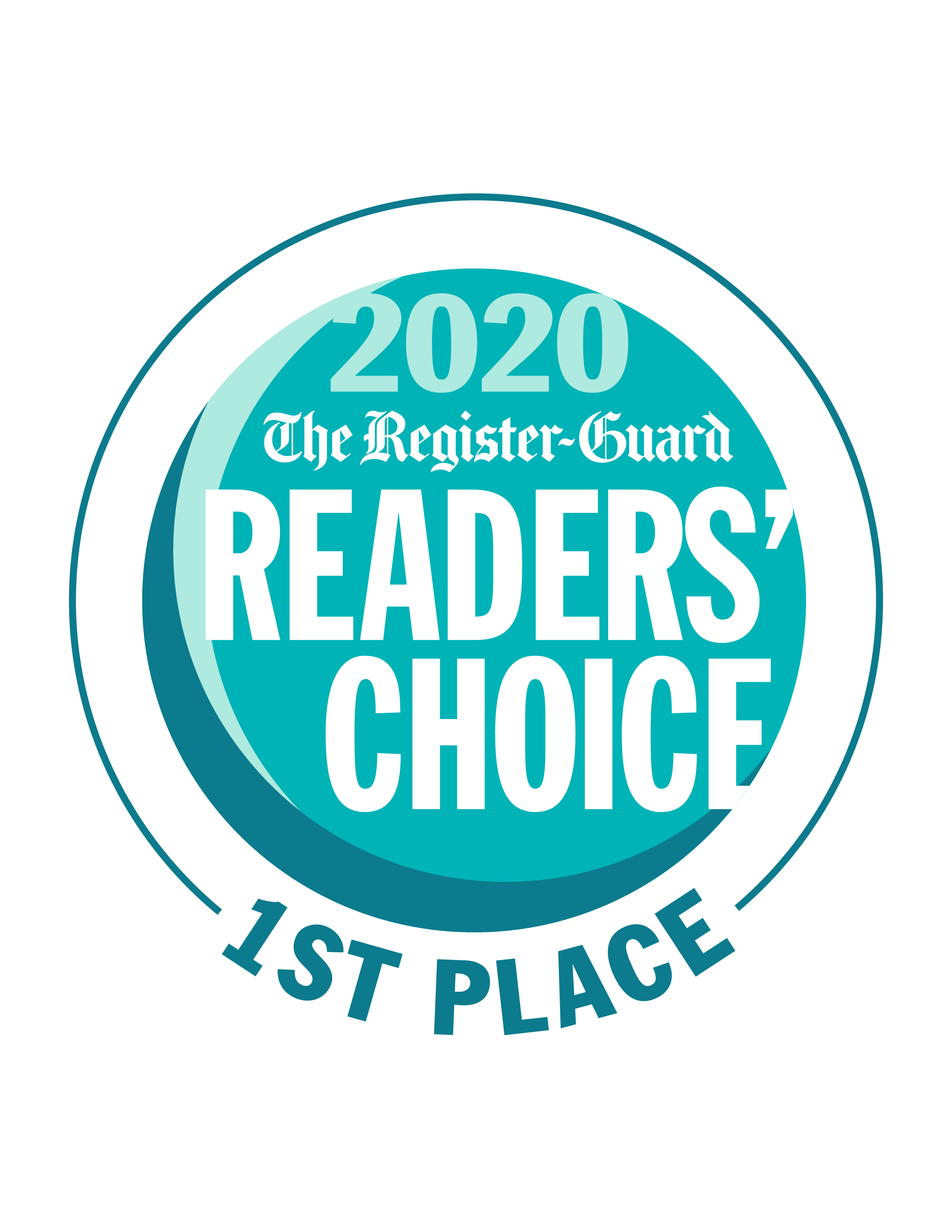 2020 The Register-Guard's Readers' Choice - 1st Place